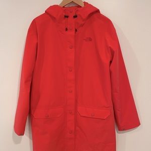 The North Face rain jacket red size medium